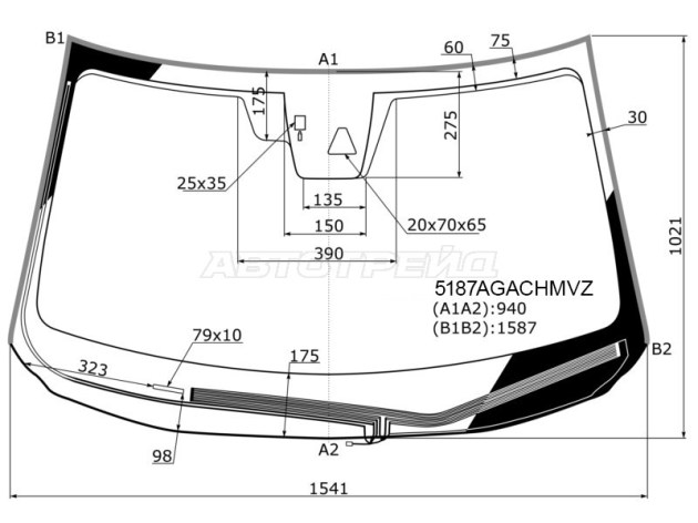 Лобовое стекло Mazda CX-5 II в Уфе, лобовое стекло Mazda CX-5 II Уфа